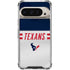 NFL Houston Texans White Striped Pixel 9/9 Pro Clear Case